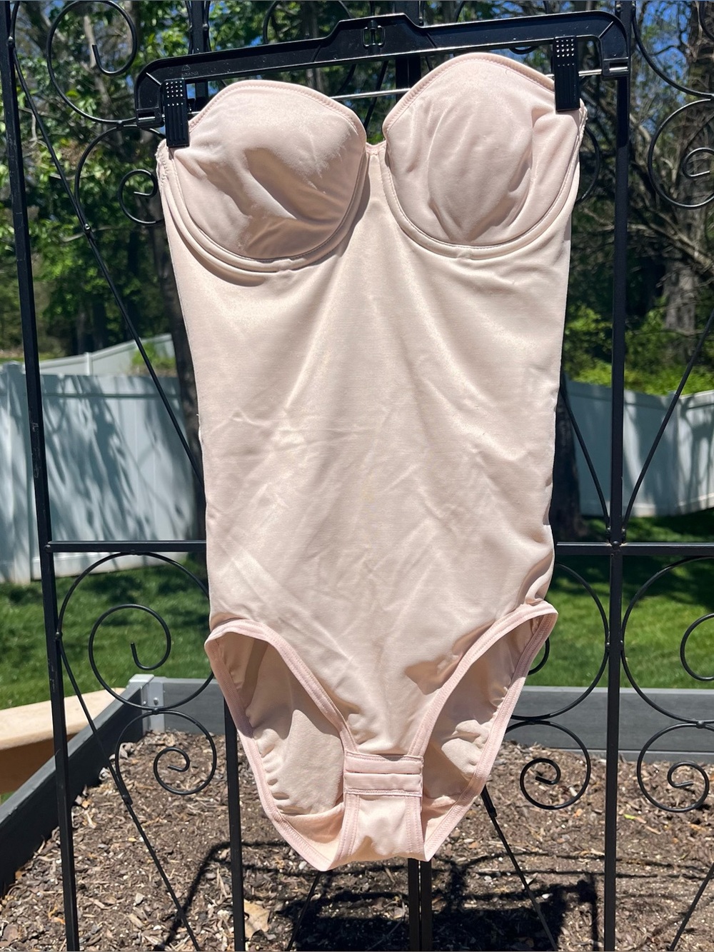 Flexees Maidenform Firm Control Underwire Body Shaper Removable Straps Size 34C